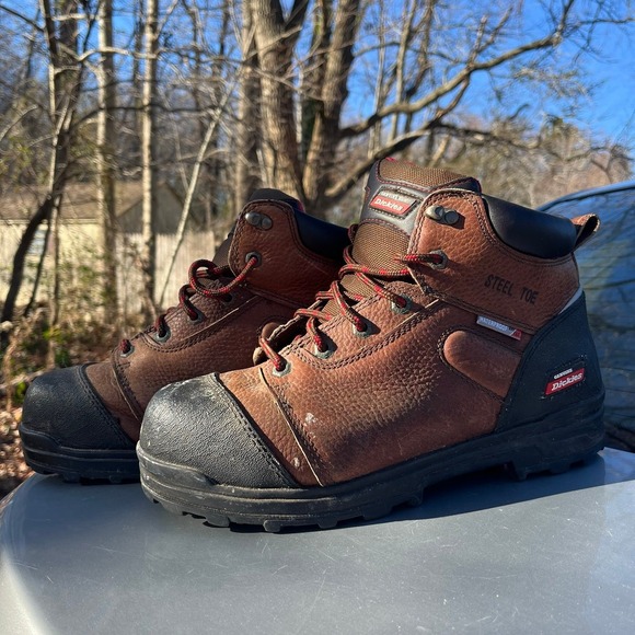 Dickies Steel Toe waterproof leather work boots - Picture 1 of 6
